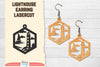 Lighthouse Earring Lasercut SVG Bundle