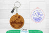 Keychain Sunset Mountain Lasercut SVG Bundle