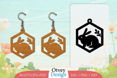 Earring Rabbit Lasercut SVG Bundle 17 - CraftNest - Digital Crafting and Art