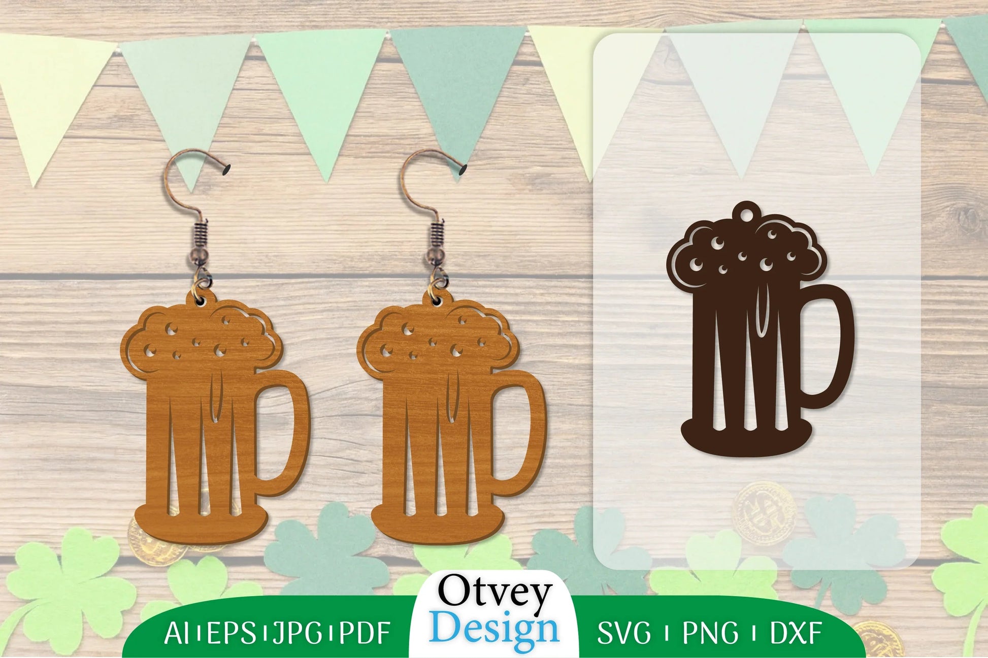 St Patrick's Day Earring Lasercut SVG Bundle 8 - CraftNest - Digital Crafting and Art