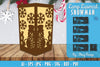Snowman Lamp Lasercut SVG Bundle