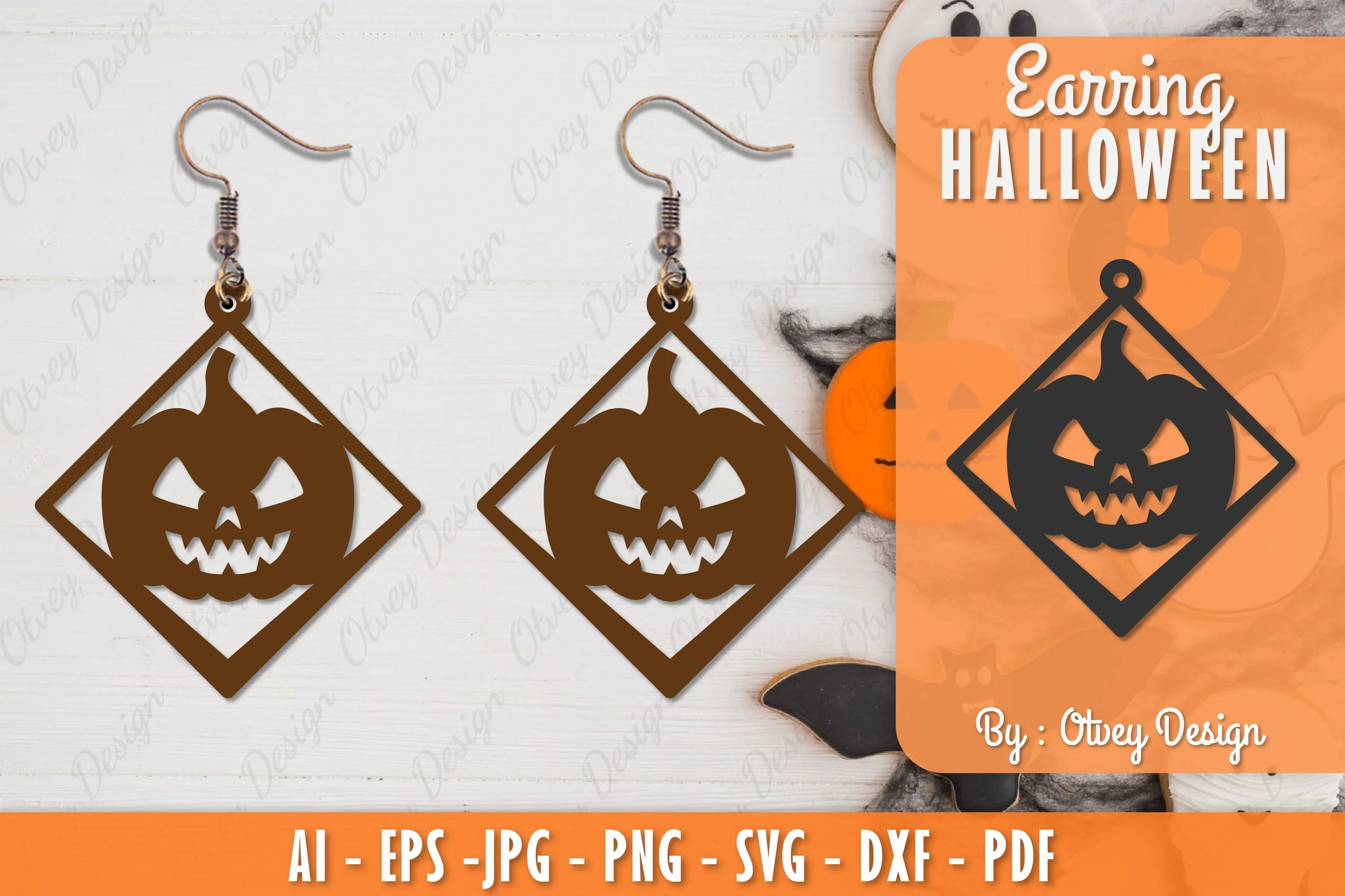 Earring Halloween Lasercut SVG Bundle 232 - CraftNest - Digital Crafting and Art