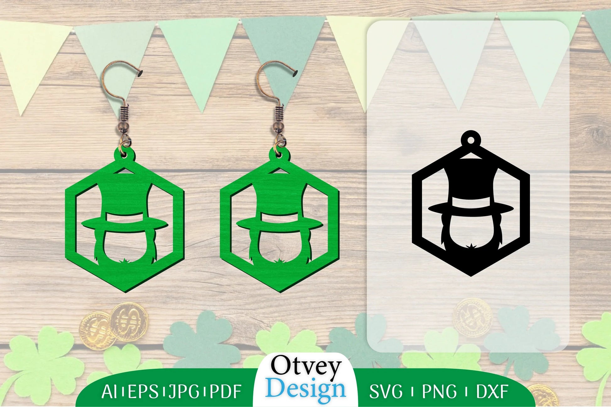 St Patrick's Day Earring Lasercut SVG Bundle 18 - CraftNest - Digital Crafting and Art