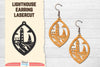 Lighthouse Earring Lasercut SVG Bundle