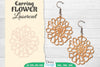Earring Flower Lasercut SVG Bundle