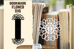 Cutout Flower Bookmark SVG Bundle 9 - CraftNest - Digital Crafting and Art