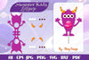 Monster Kids Lollipop Holders SVG Bundle