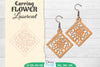 Earring Flower Lasercut SVG Bundle