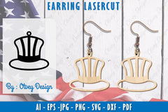 4th of July Earring SVG Bundle 30 - CraftNest - Digital Crafting and Art