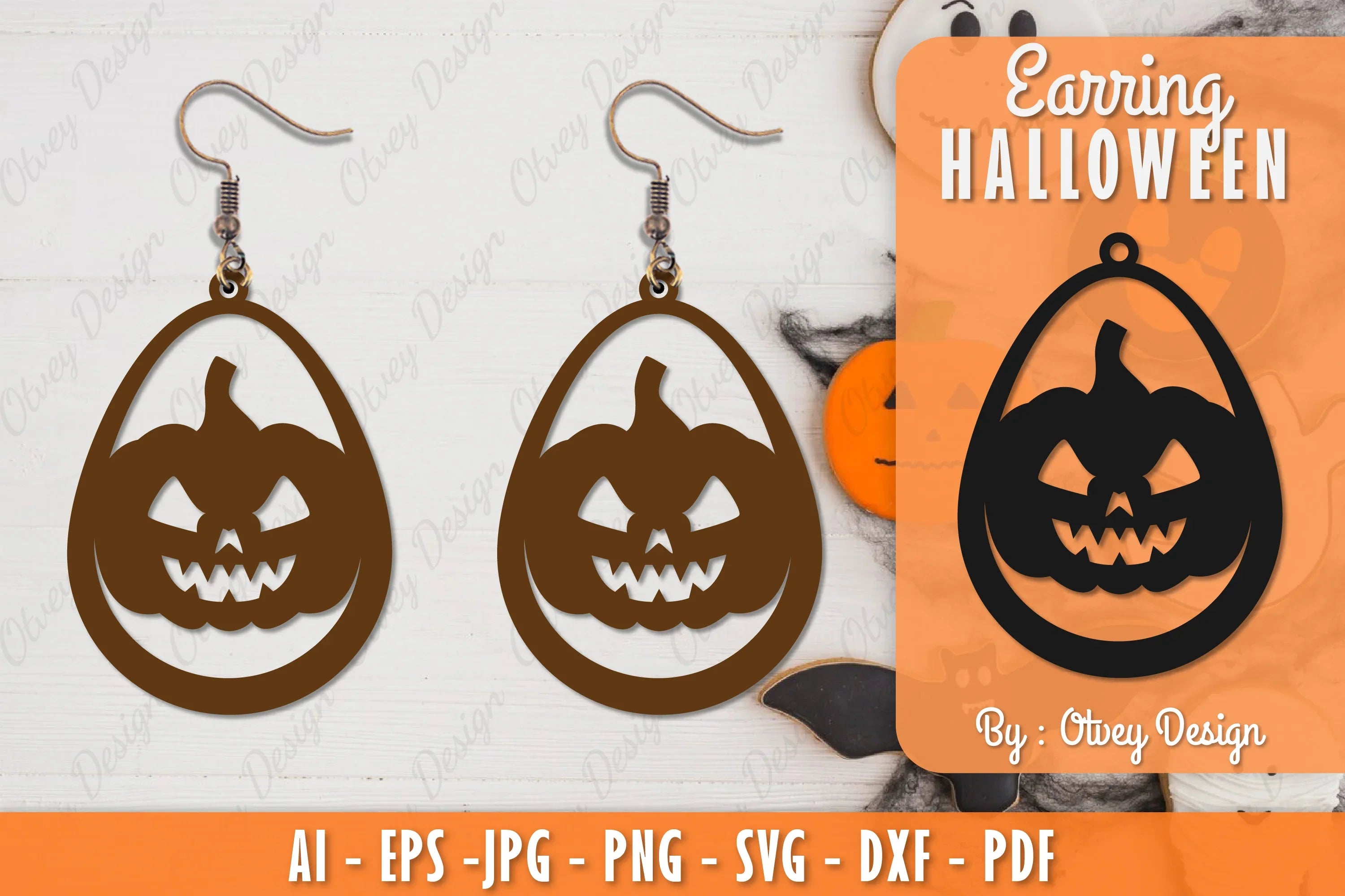 Earring Halloween Lasercut SVG Bundle 117 - CraftNest - Digital Crafting and Art