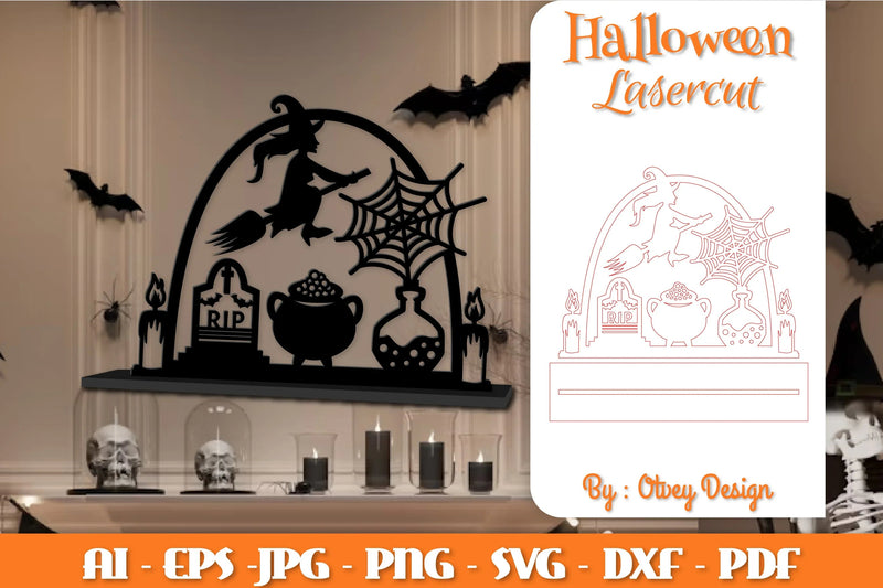 Halloween Decorations Lasercut SVG Bundle - CraftNest - Digital Crafting and Art