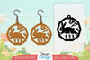 Earring Rabbit Lasercut SVG Bundle