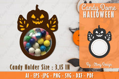 Halloween Candy Dome SVG Bundle 25 - CraftNest - Digital Crafting and Art