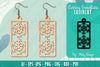 Snowflake Earring Lasercut SVG Bundle