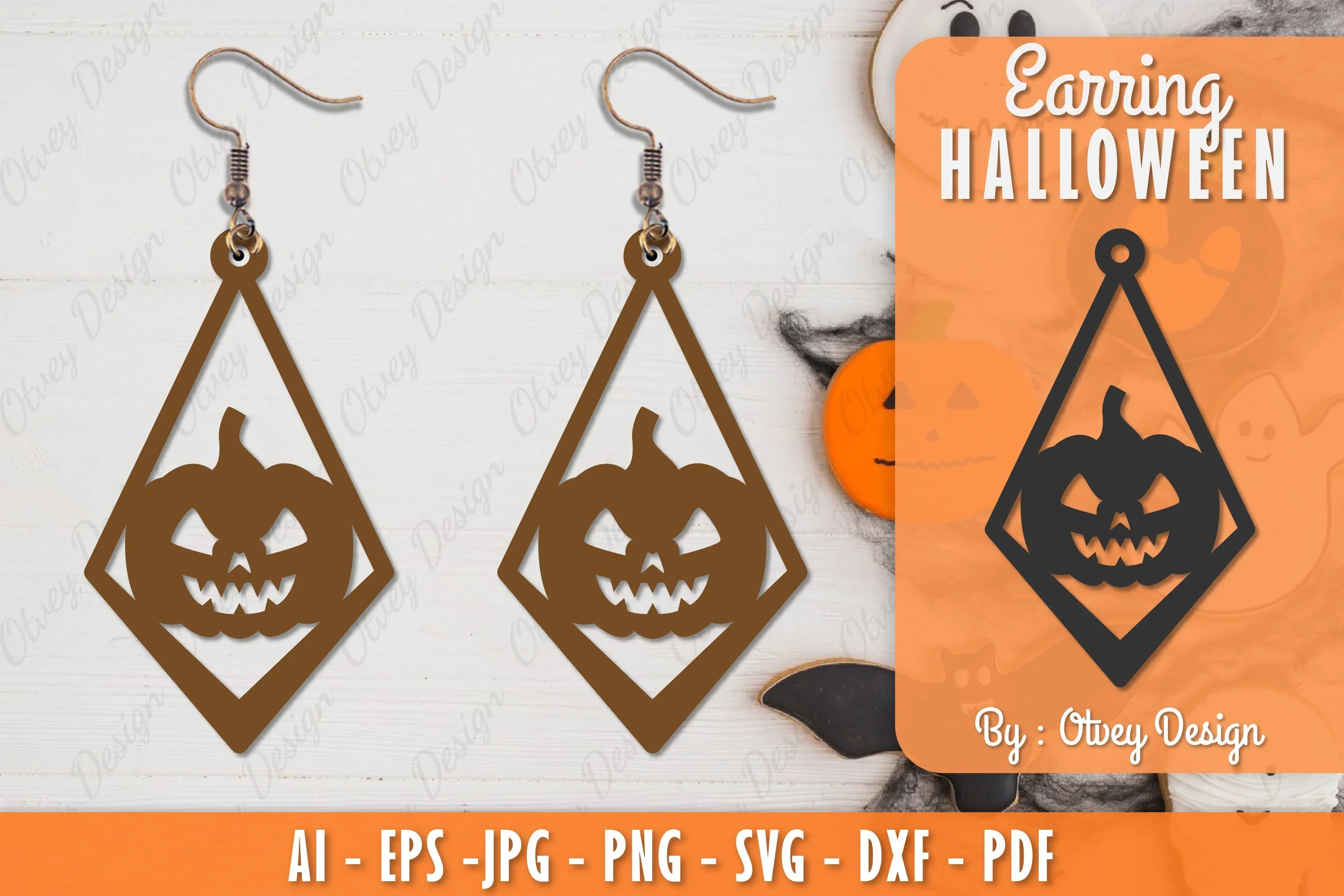 Earring Halloween Lasercut SVG Bundle 146 - CraftNest - Digital Crafting and Art