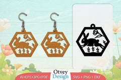 Earring Rabbit Lasercut SVG Bundle 81 - CraftNest - Digital Crafting and Art