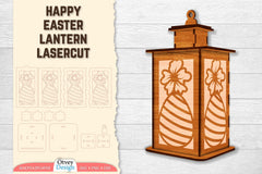 Happy Easter Lantern Lasercut SVG Bundle - CraftNest - Digital Crafting and Art