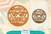 Hello Summer Round Lasercut SVG Bundle