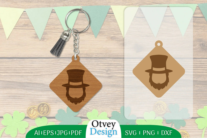 St. Patrick's Day Keychain Lasercut SVG Bundle - CraftNest - Digital Crafting and Art