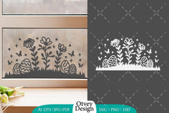 Easter Bunny Garden Scene SVG Bundle 8 - CraftNest - Digital Crafting and Art