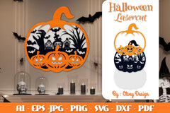 Halloween Pumpkins Lasercut SVG Bundle 9 - CraftNest - Digital Crafting and Art