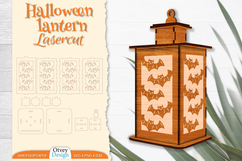 Halloween Lantern Lasercut SVG Bundle - CraftNest - Digital Crafting and Art