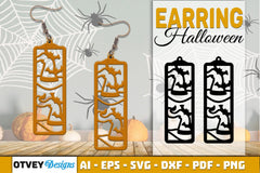 Earring Halloween Lasercut SVG Bundle24 - CraftNest - Digital Crafting and Art