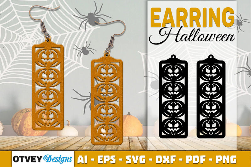 Earring Halloween Lasercut SVG Bundle28 - CraftNest - Digital Crafting and Art