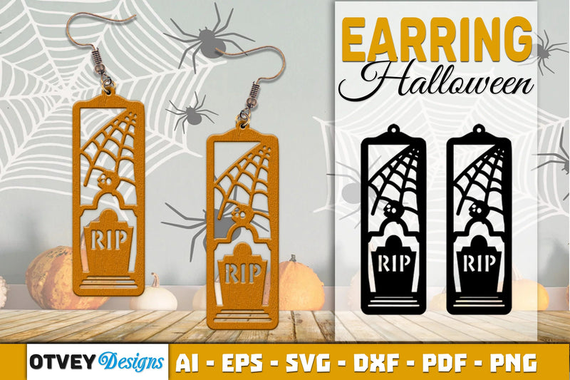 Earring Halloween Lasercut SVG Bundle126 - CraftNest - Digital Crafting and Art