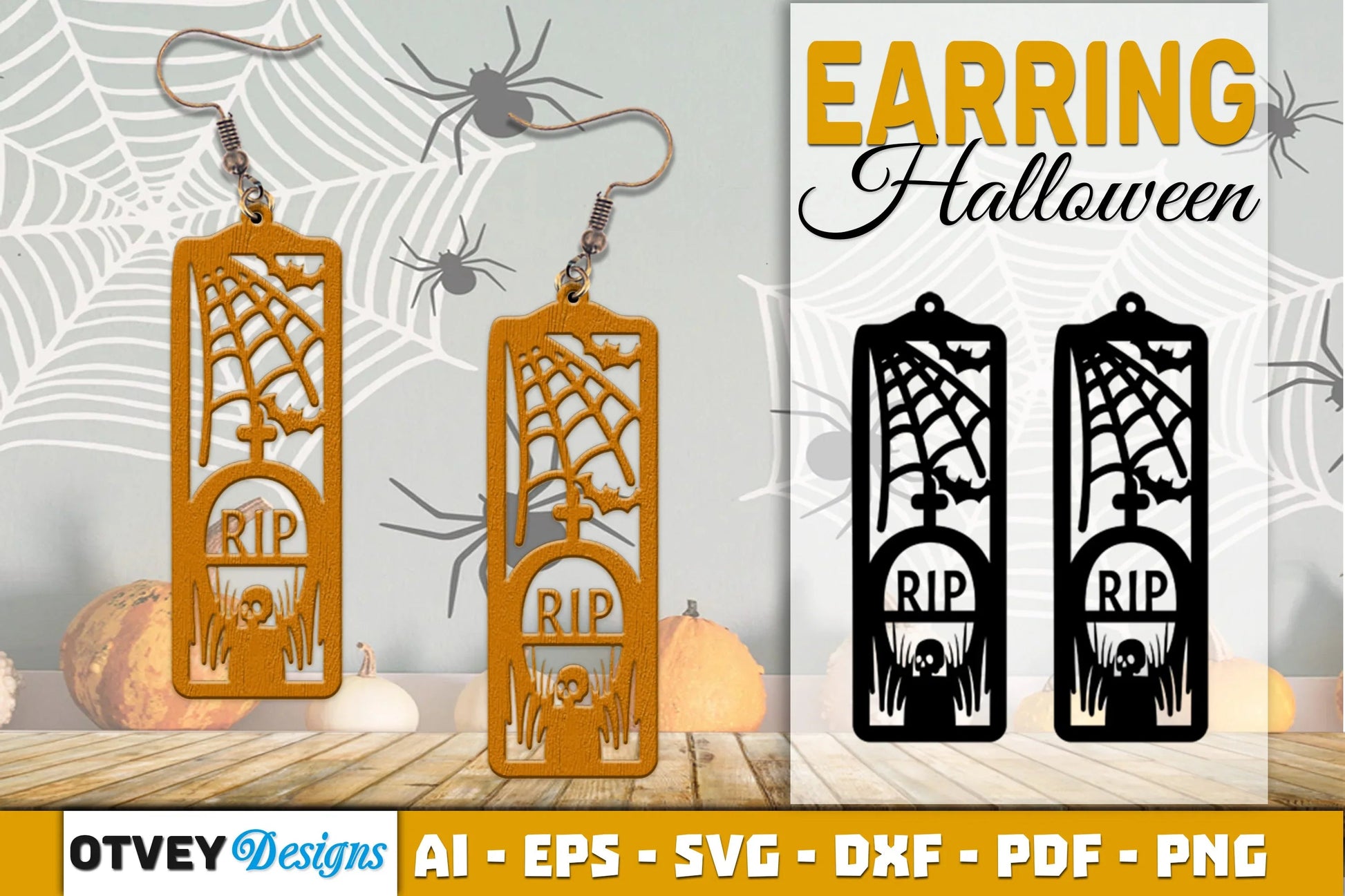 Earring Halloween Lasercut SVG Bundle128 - CraftNest - Digital Crafting and Art
