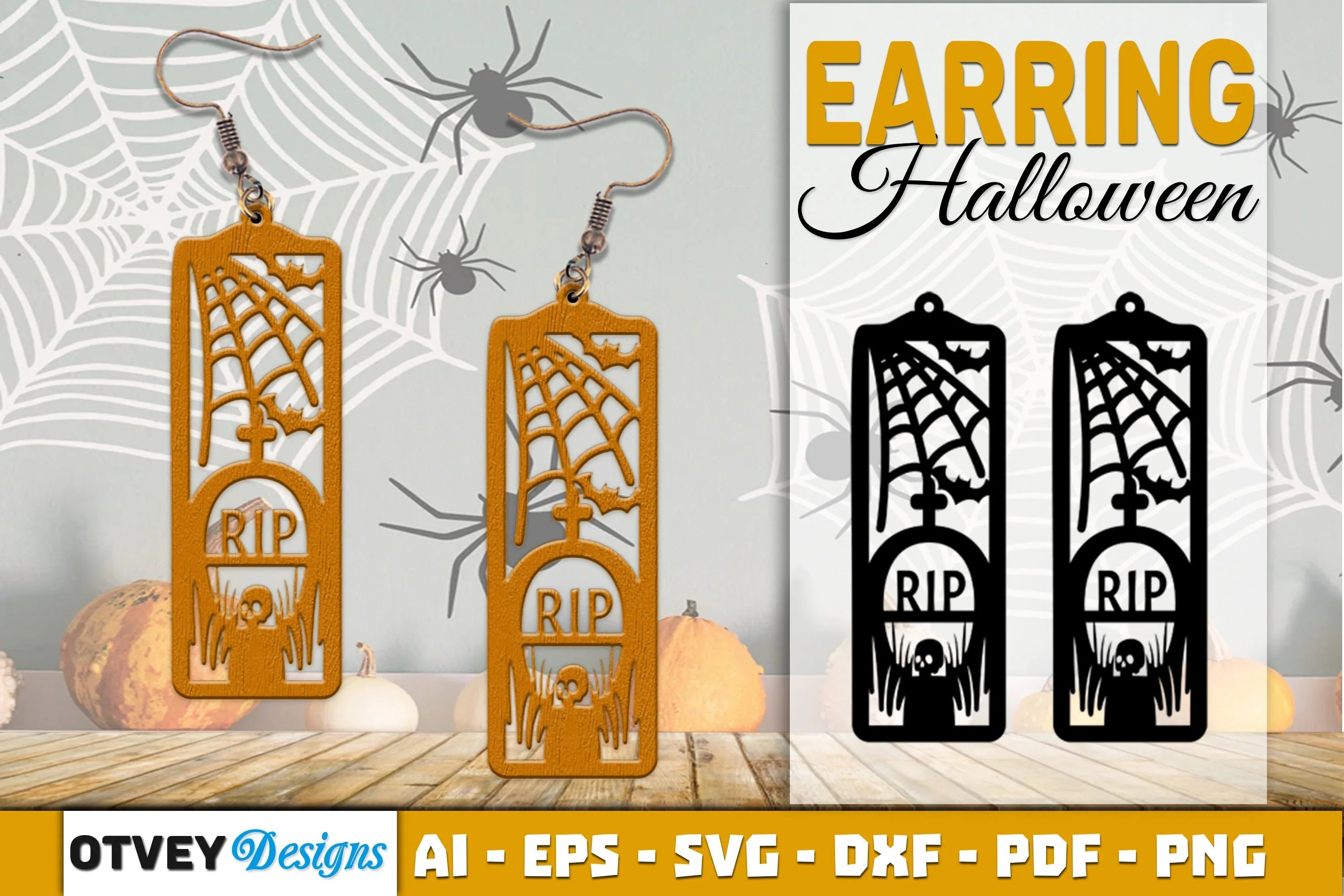 Earring Halloween Lasercut SVG Bundle128 - CraftNest - Digital Crafting and Art