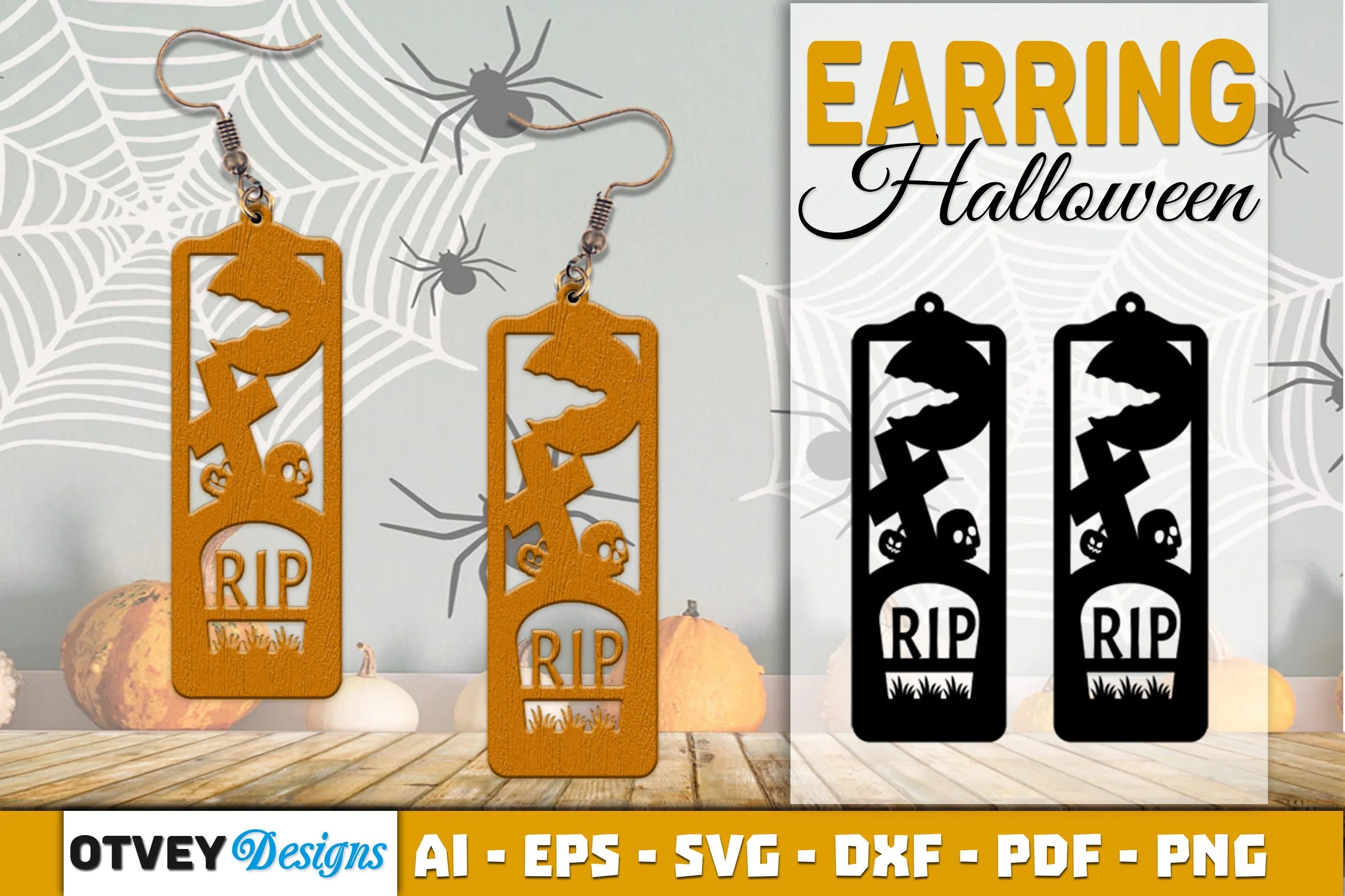 Earring Halloween Lasercut SVG Bundle129 - CraftNest - Digital Crafting and Art
