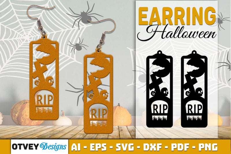 Earring Halloween Lasercut SVG Bundle129 - CraftNest - Digital Crafting and Art