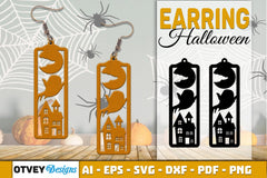 Earring Halloween Lasercut SVG Bundle130 - CraftNest - Digital Crafting and Art