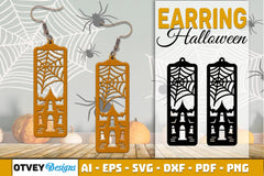 Earring Halloween Lasercut SVG Bundle132 - CraftNest - Digital Crafting and Art
