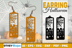 Earring Halloween Lasercut SVG Bundle133 - CraftNest - Digital Crafting and Art