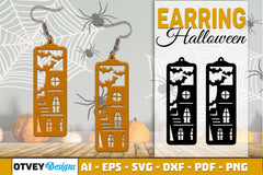 Earring Halloween Lasercut SVG Bundle134 - CraftNest - Digital Crafting and Art