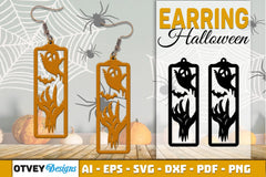 Earring Halloween Lasercut SVG Bundle - CraftNest - Digital Crafting and Art
