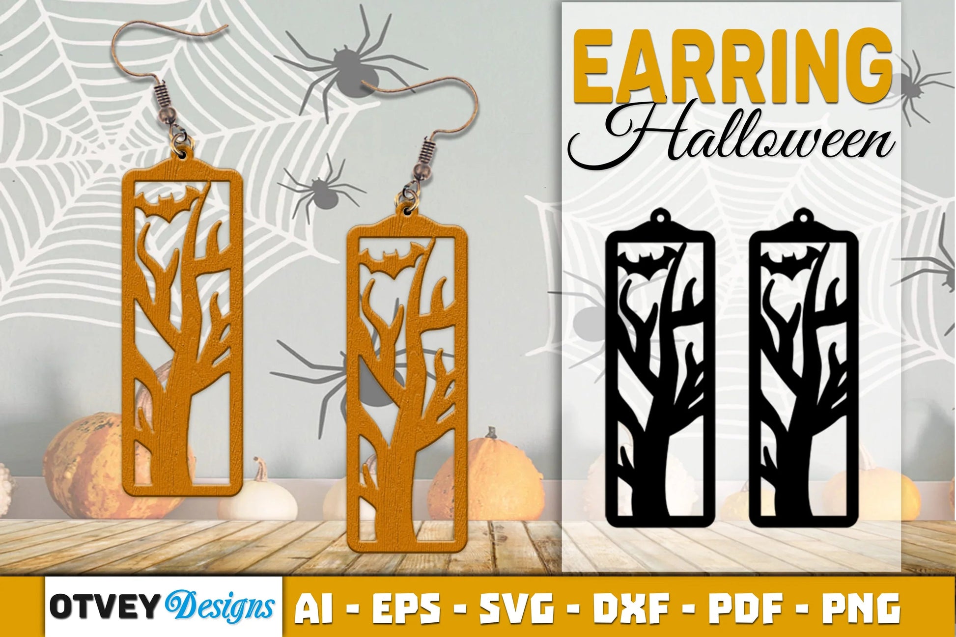 Earring Halloween Lasercut SVG Bundle - CraftNest - Digital Crafting and Art