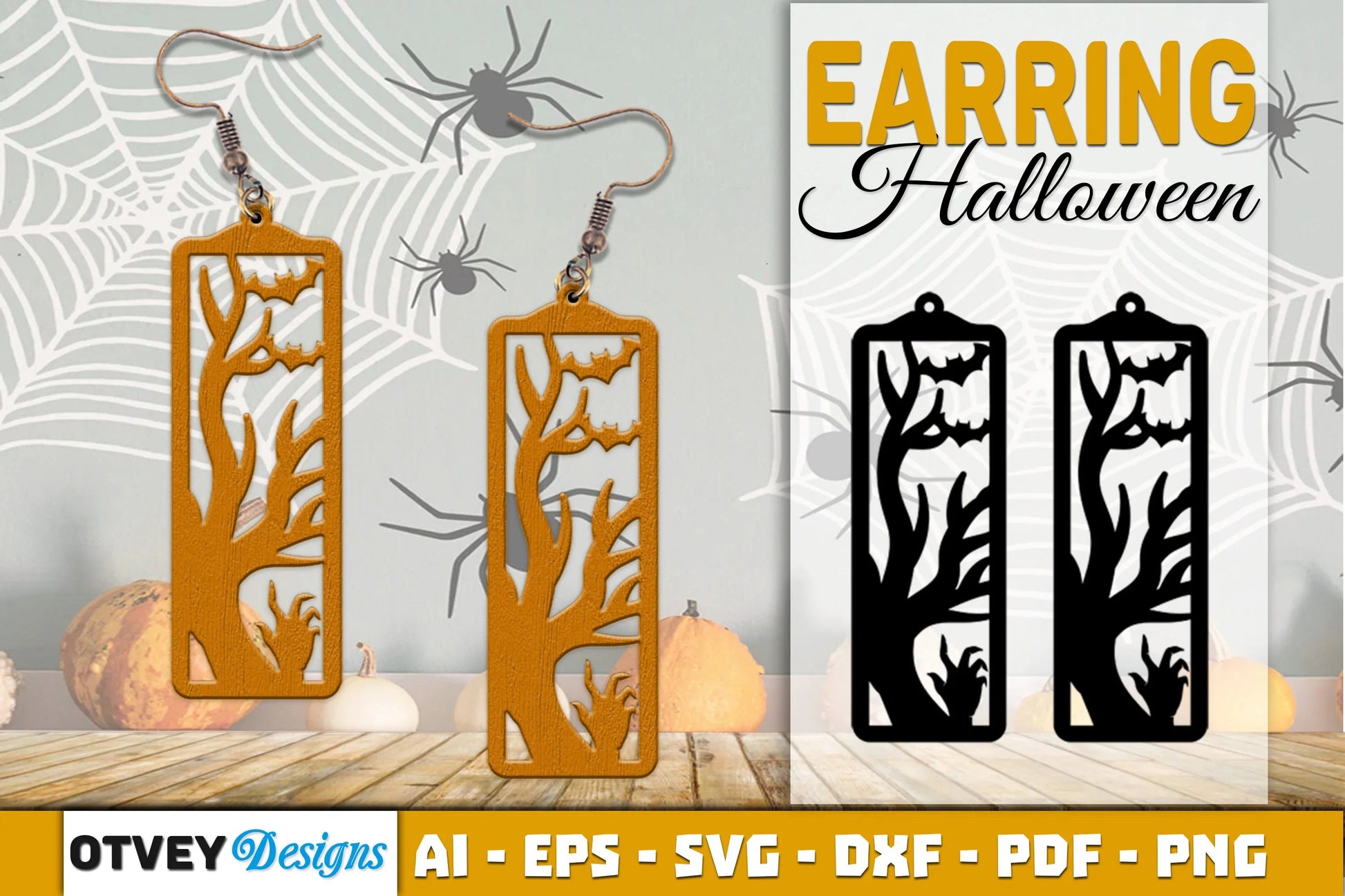 Earring Halloween Lasercut SVG Bundle - CraftNest - Digital Crafting and Art