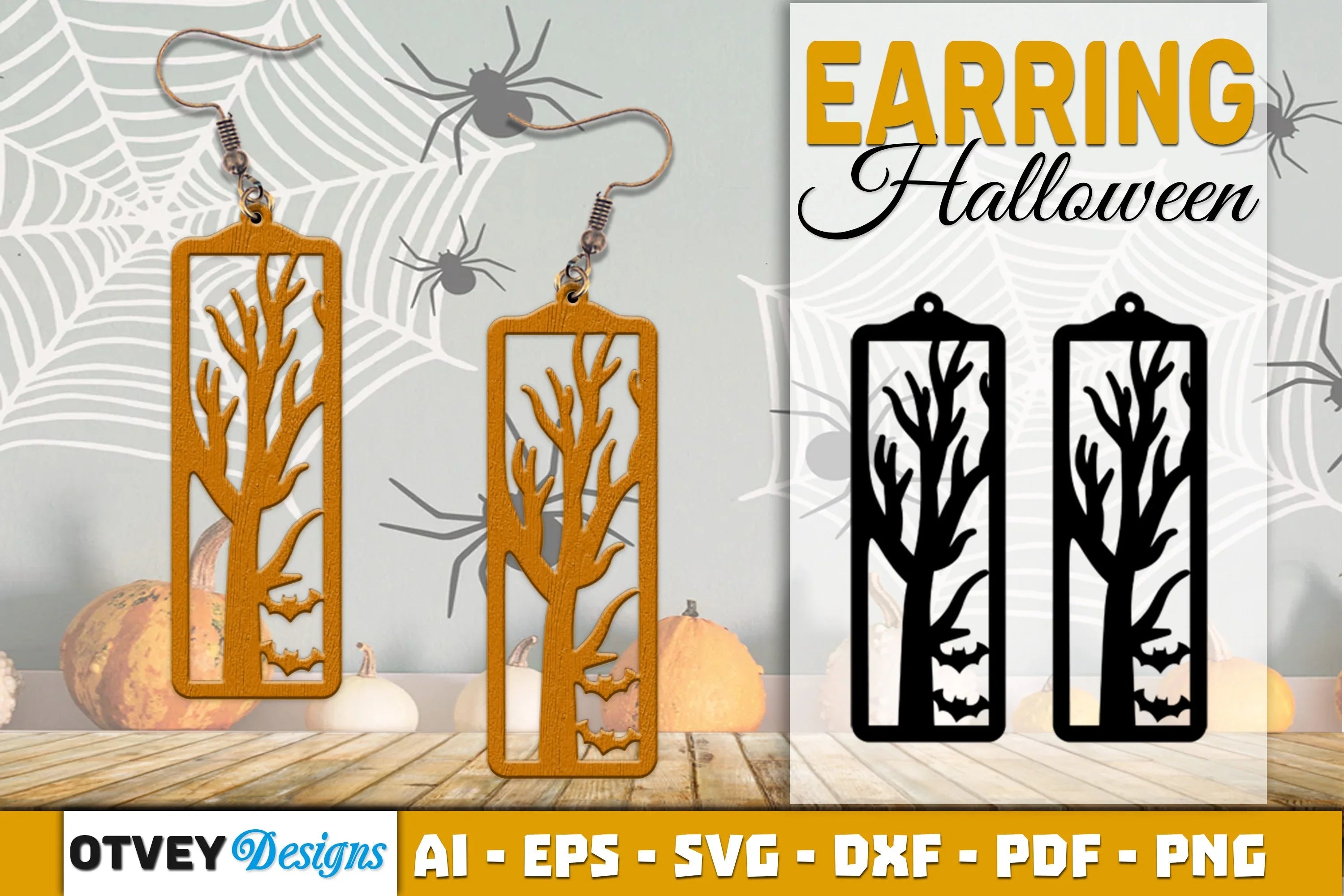 Earring Halloween Lasercut SVG Bundle - CraftNest - Digital Crafting and Art