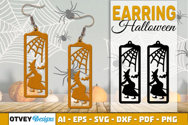 Earring Halloween Lasercut SVG Bundle - CraftNest - Digital Crafting and Art