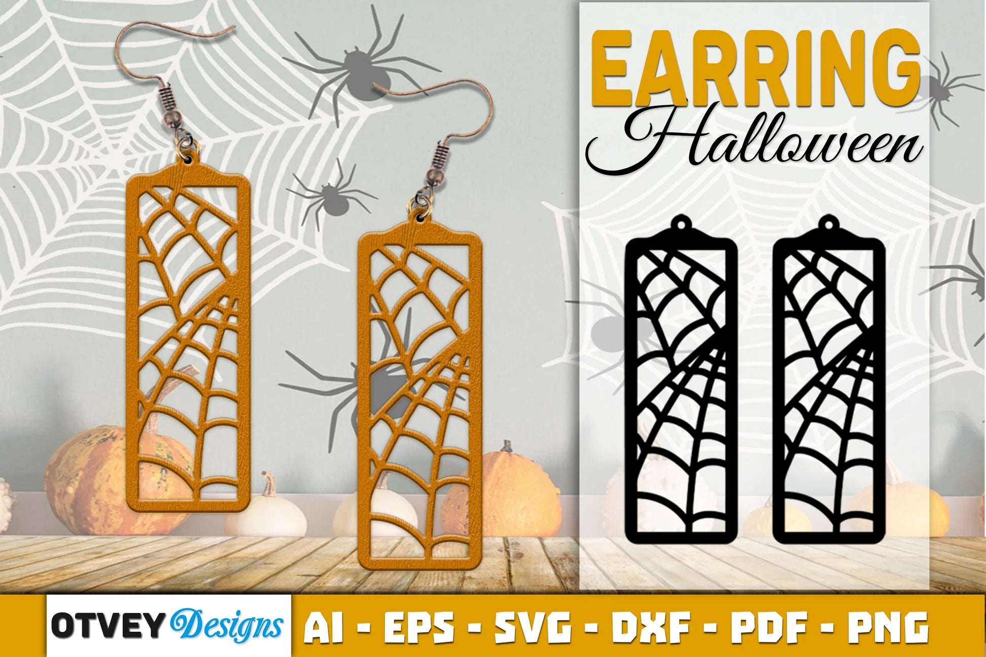 Earring Halloween Lasercut SVG Bundle - CraftNest - Digital Crafting and Art