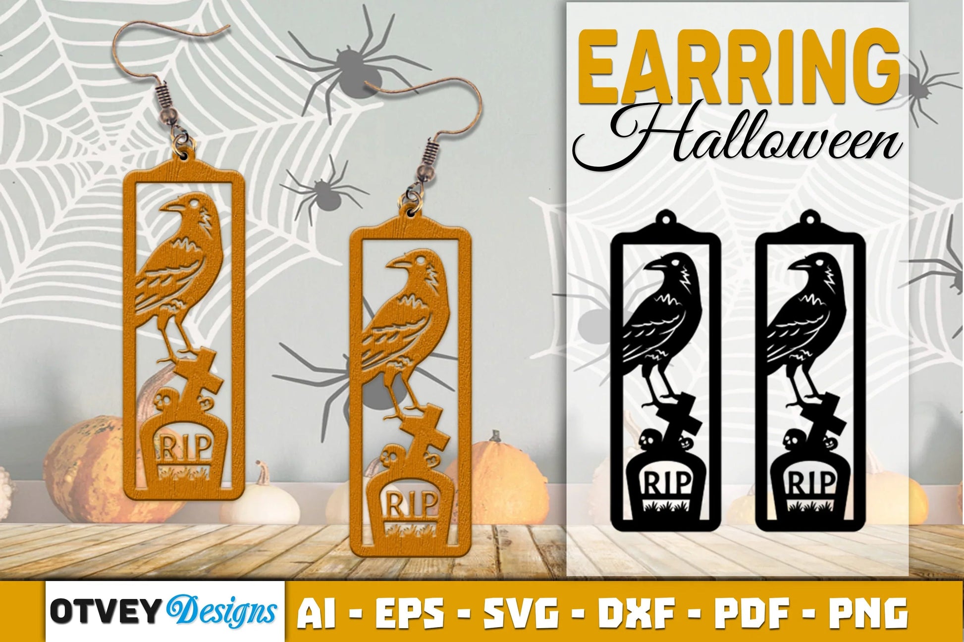 Earring Halloween Lasercut SVG Bundle - CraftNest - Digital Crafting and Art