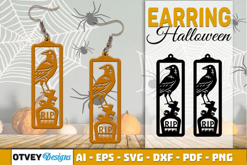 Earring Halloween Lasercut SVG Bundle - CraftNest - Digital Crafting and Art