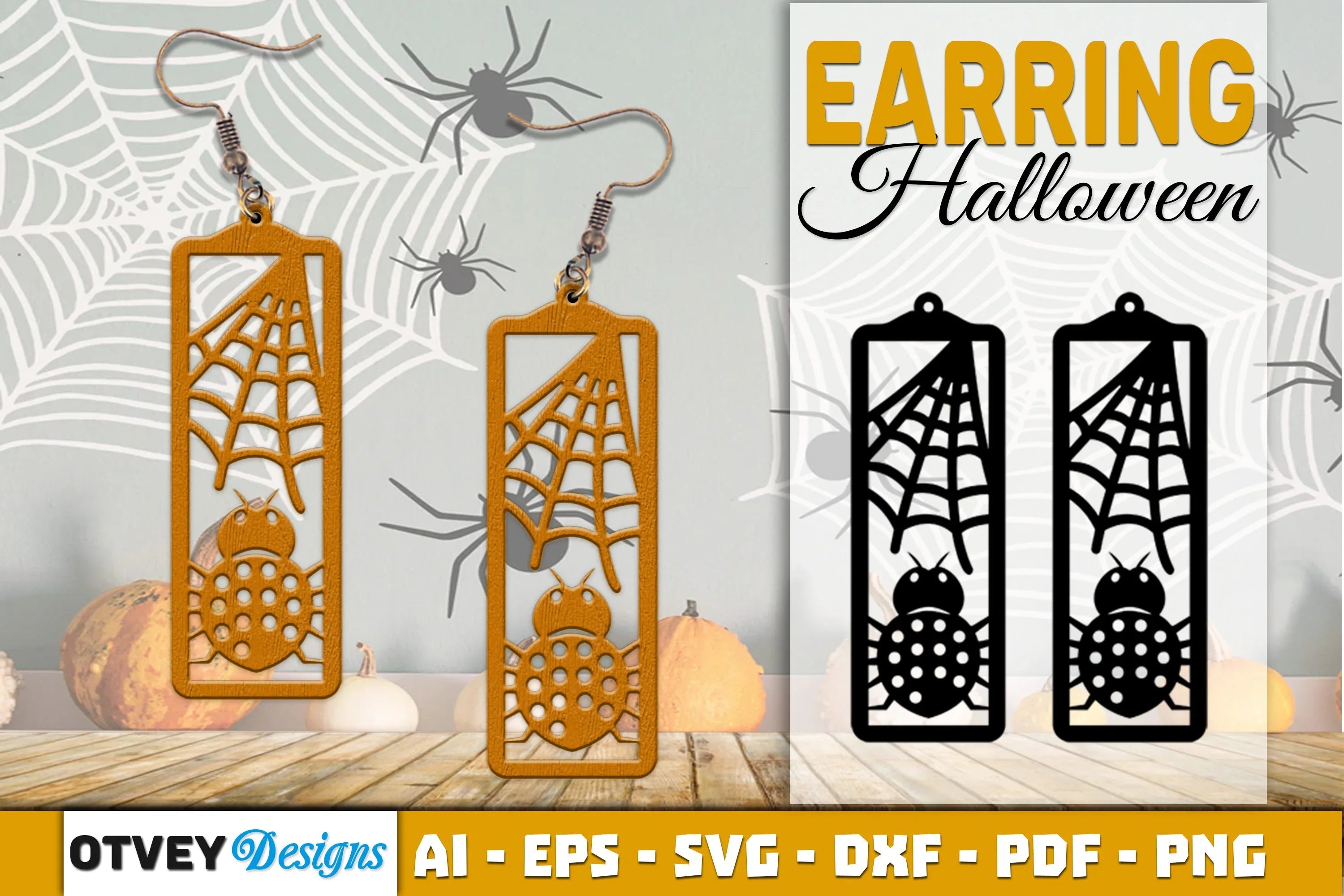 Earring Halloween Lasercut SVG Bundle 521 - CraftNest - Digital Crafting and Art