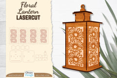 Floral Lantern Lasercut SVG Bundle - CraftNest - Digital Crafting and Art