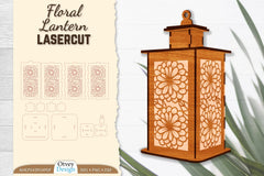 Floral Lantern Lasercut SVG Bundle - CraftNest - Digital Crafting and Art