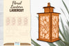 Floral Lantern Lasercut SVG Bundle