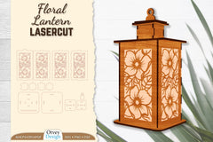 Floral Lantern Lasercut SVG Bundle - CraftNest - Digital Crafting and Art
